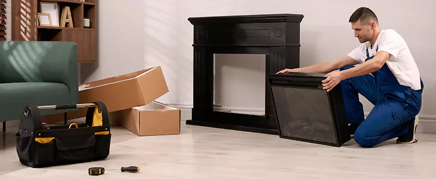 Old Rusted Metal Fireplace Repair And Replacement in Parkland, FL