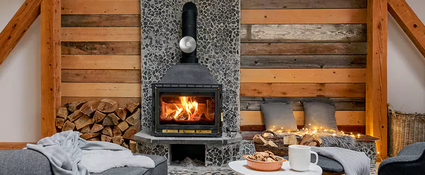 Thelin Hearth Products Direct Vent Gas Stove Fireplace Inspection in Parkland, Florida
